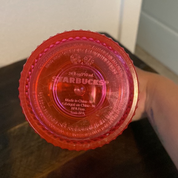 Hot Pink Studded Starbucks Cup - Picture 3 of 4